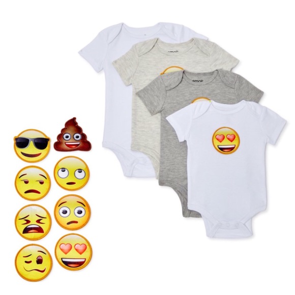 Emoji Grow With Me Unisex Bodysuits - Picture 1 of 11